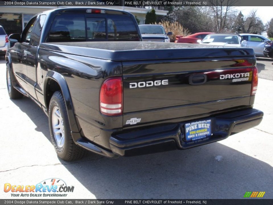 2004 Dodge Dakota Stampede Club Cab Black / Dark Slate Gray Photo #6