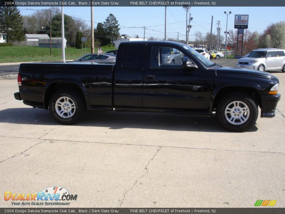 2004 Dodge Dakota Stampede Club Cab Black / Dark Slate Gray Photo #7