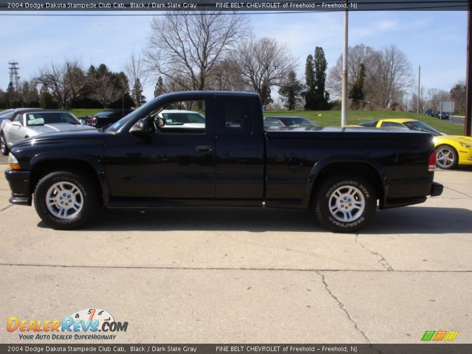 2004 Dodge Dakota Stampede Club Cab Black / Dark Slate Gray Photo #9