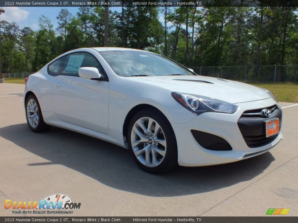 2013 Hyundai Genesis Coupe 2.0T Monaco White / Black Cloth Photo #1