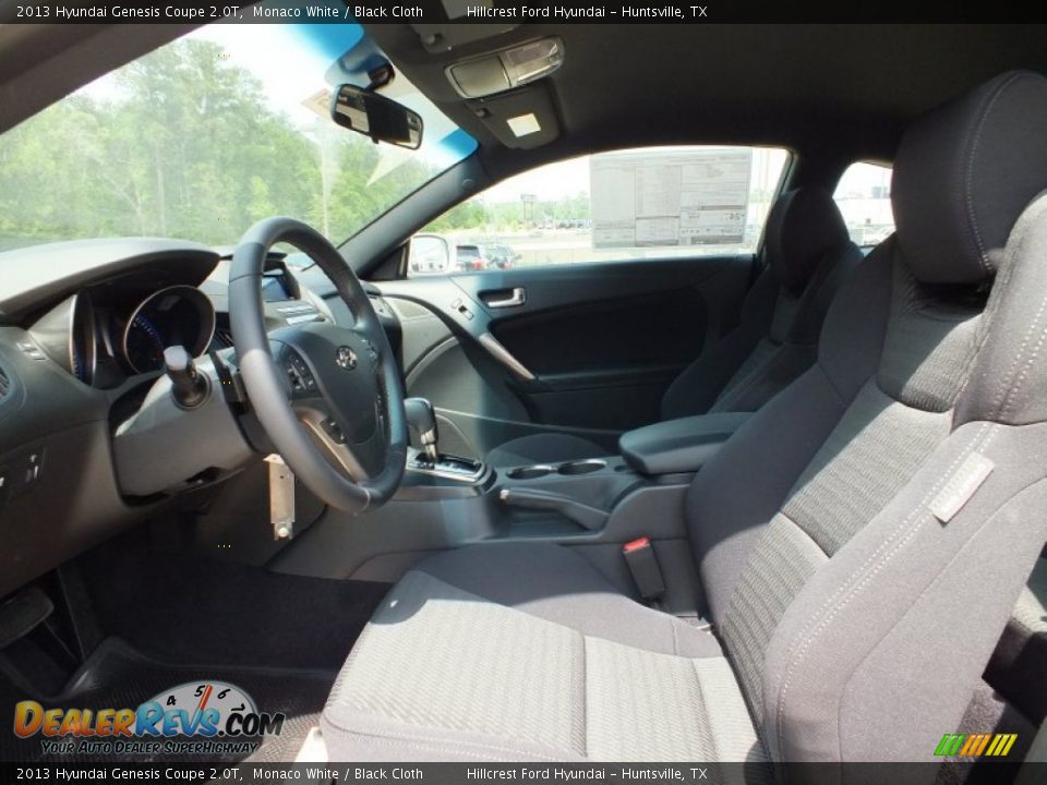 2013 Hyundai Genesis Coupe 2.0T Monaco White / Black Cloth Photo #3