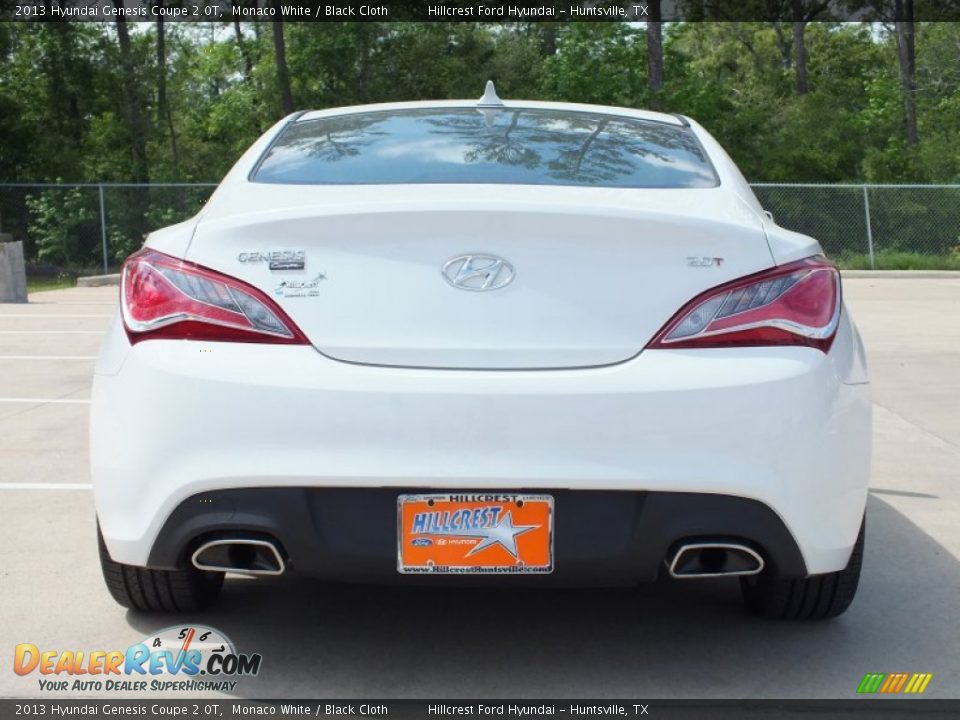2013 Hyundai Genesis Coupe 2.0T Monaco White / Black Cloth Photo #6
