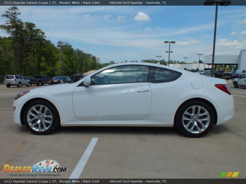 2013 Hyundai Genesis Coupe 2.0T Monaco White / Black Cloth Photo #8