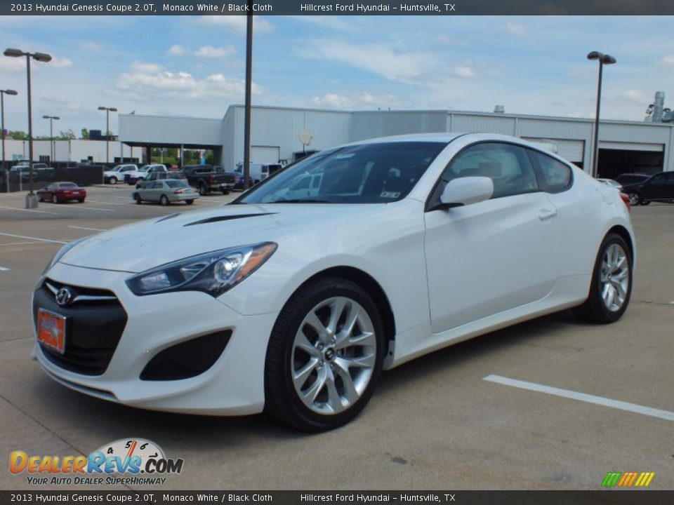 2013 Hyundai Genesis Coupe 2.0T Monaco White / Black Cloth Photo #9