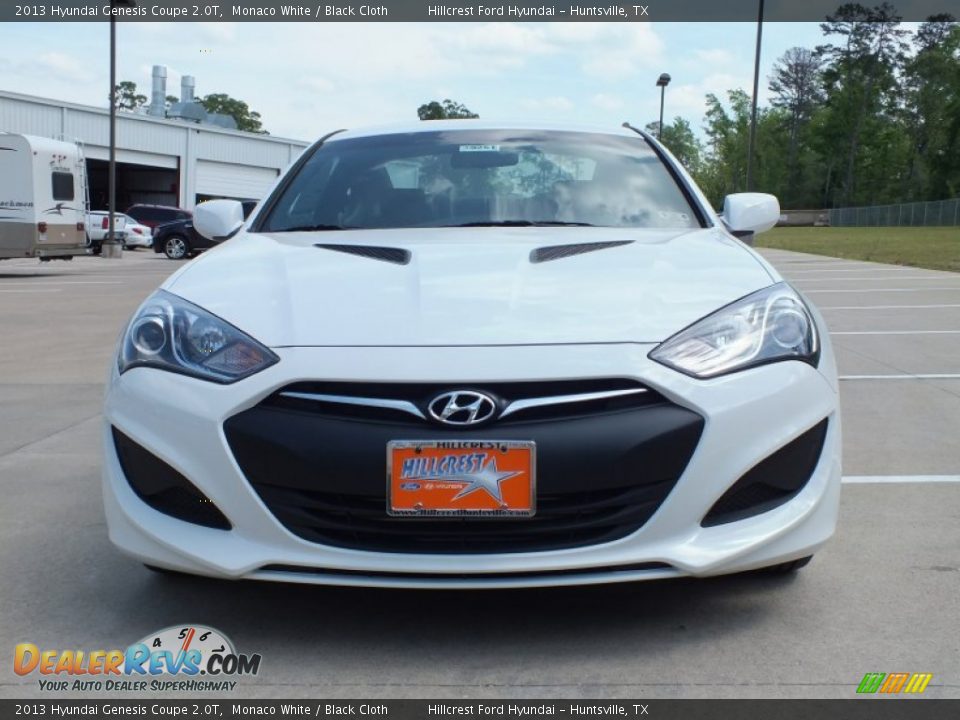 2013 Hyundai Genesis Coupe 2.0T Monaco White / Black Cloth Photo #10