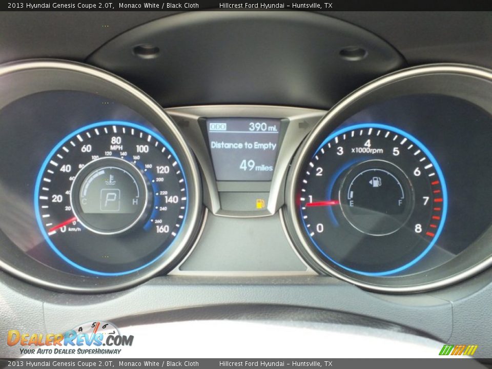 2013 Hyundai Genesis Coupe 2.0T Gauges Photo #14
