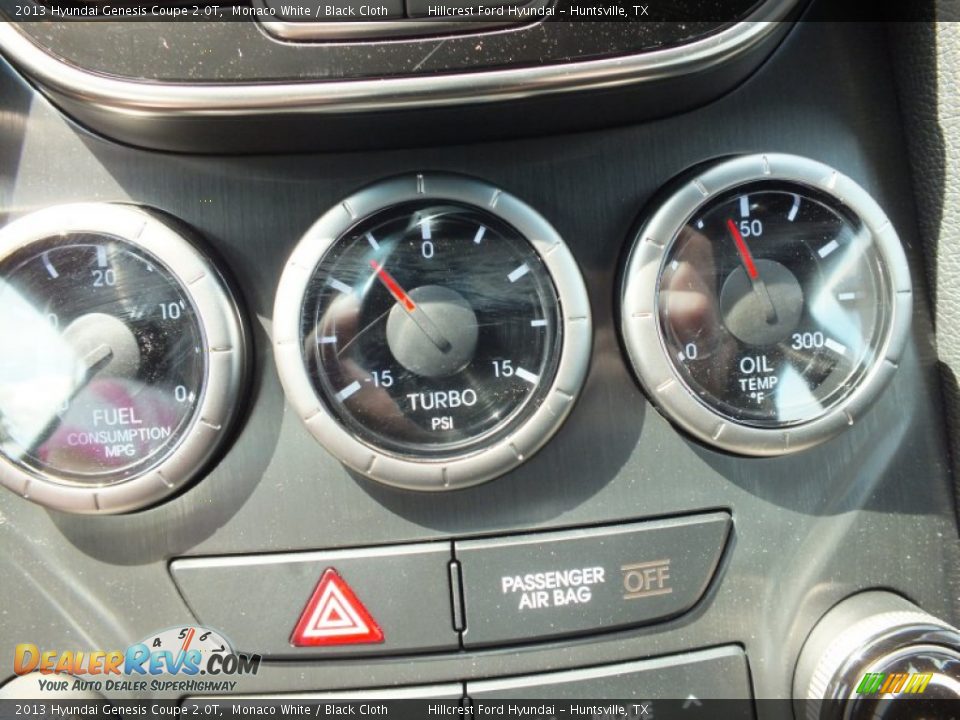 2013 Hyundai Genesis Coupe 2.0T Gauges Photo #16
