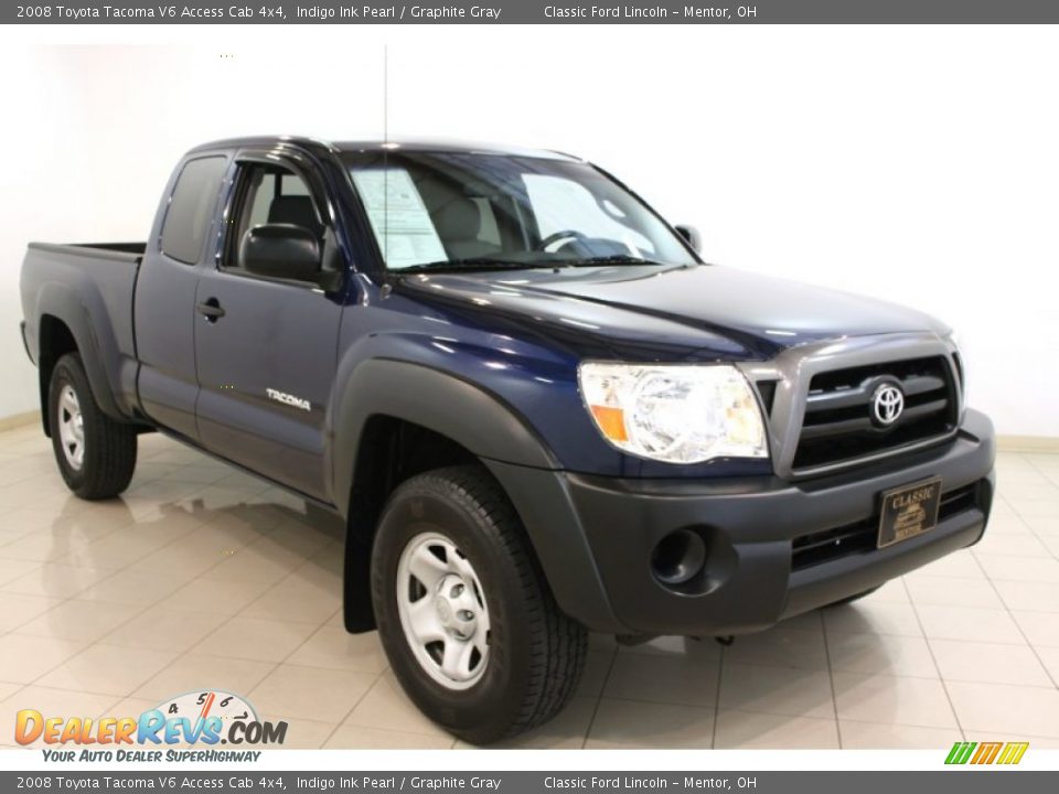2008 Toyota Tacoma V6 Access Cab 4x4 Indigo Ink Pearl / Graphite Gray Photo #1