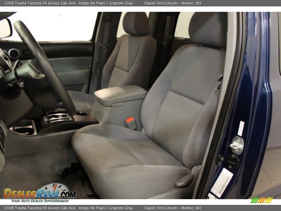2008 Toyota Tacoma V6 Access Cab 4x4 Indigo Ink Pearl / Graphite Gray Photo #7