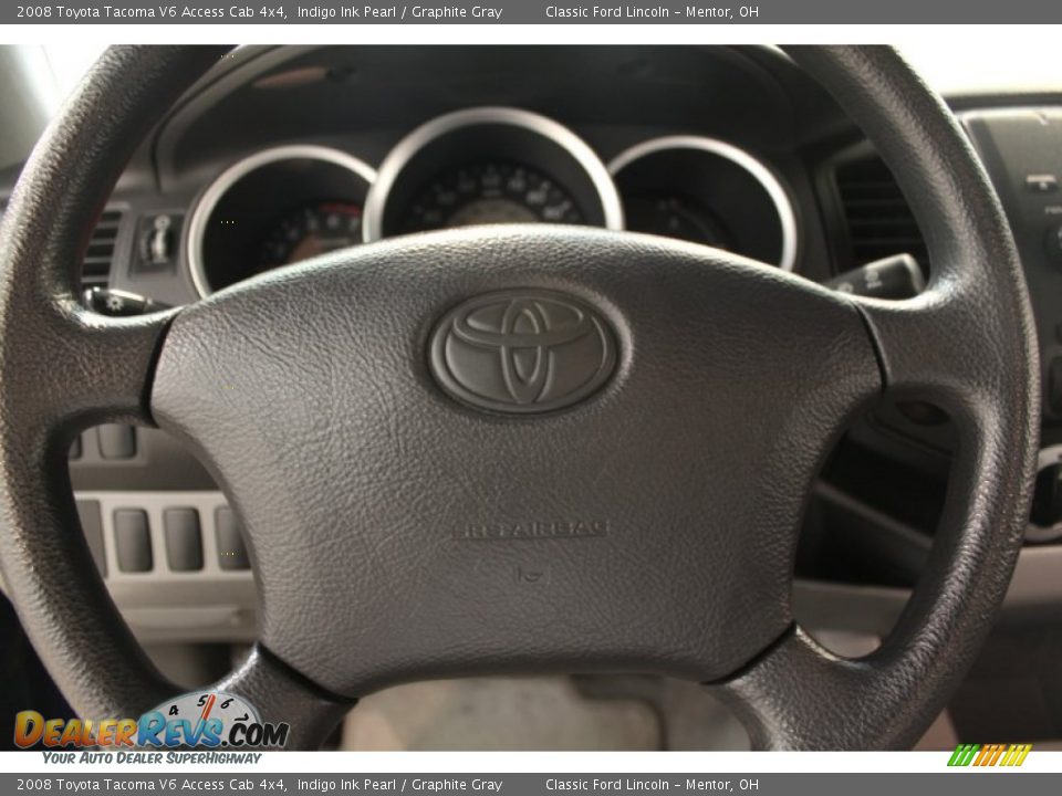 2008 Toyota Tacoma V6 Access Cab 4x4 Indigo Ink Pearl / Graphite Gray Photo #8