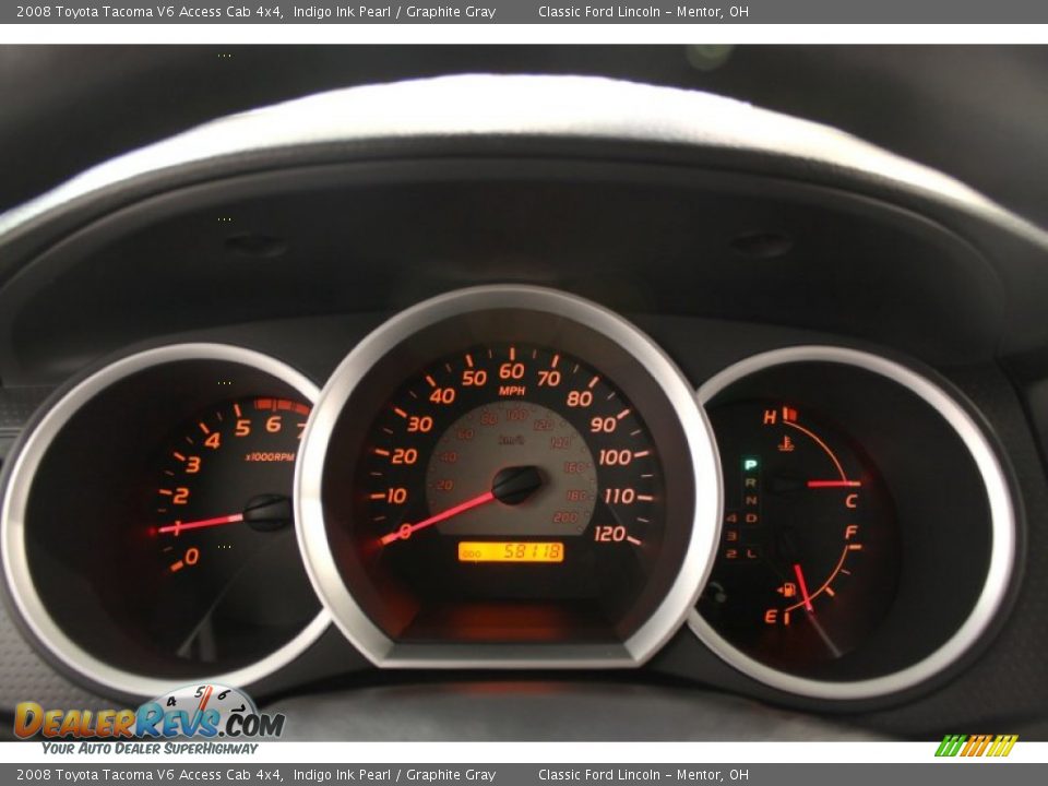 2008 Toyota Tacoma V6 Access Cab 4x4 Indigo Ink Pearl / Graphite Gray Photo #9