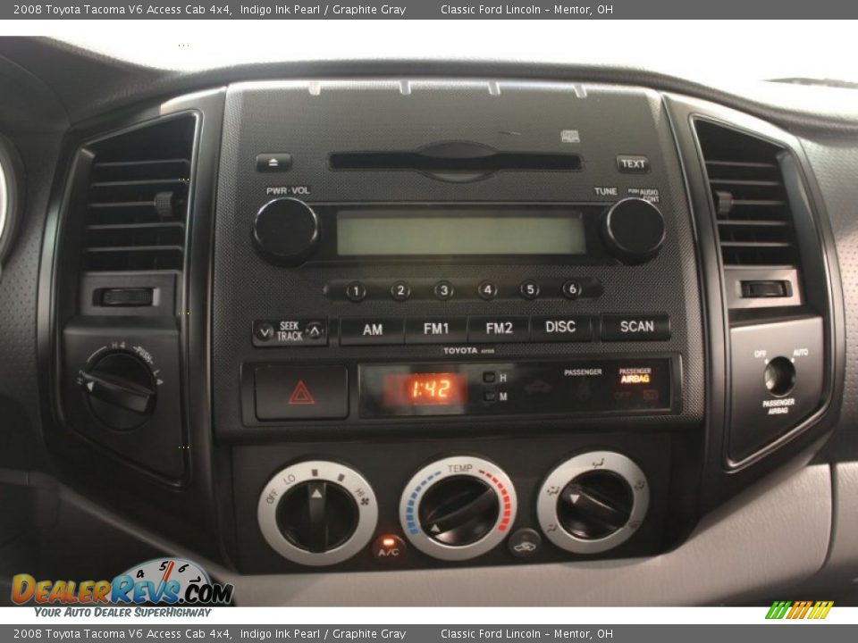 2008 Toyota Tacoma V6 Access Cab 4x4 Indigo Ink Pearl / Graphite Gray Photo #10