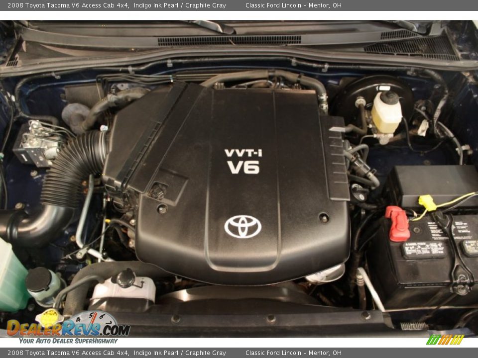 2008 Toyota Tacoma V6 Access Cab 4x4 Indigo Ink Pearl / Graphite Gray Photo #15