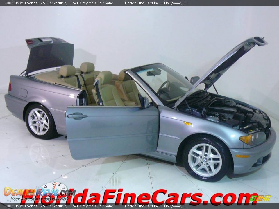 2004 BMW 3 Series 325i Convertible Silver Grey Metallic / Sand Photo #7