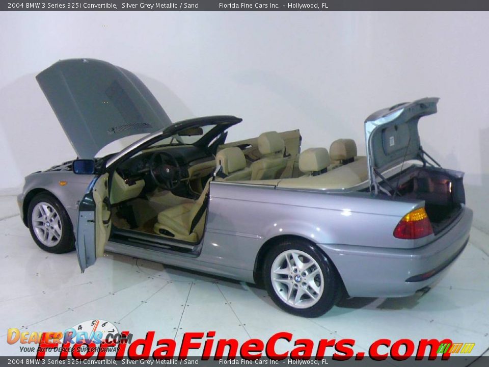 2004 BMW 3 Series 325i Convertible Silver Grey Metallic / Sand Photo #8