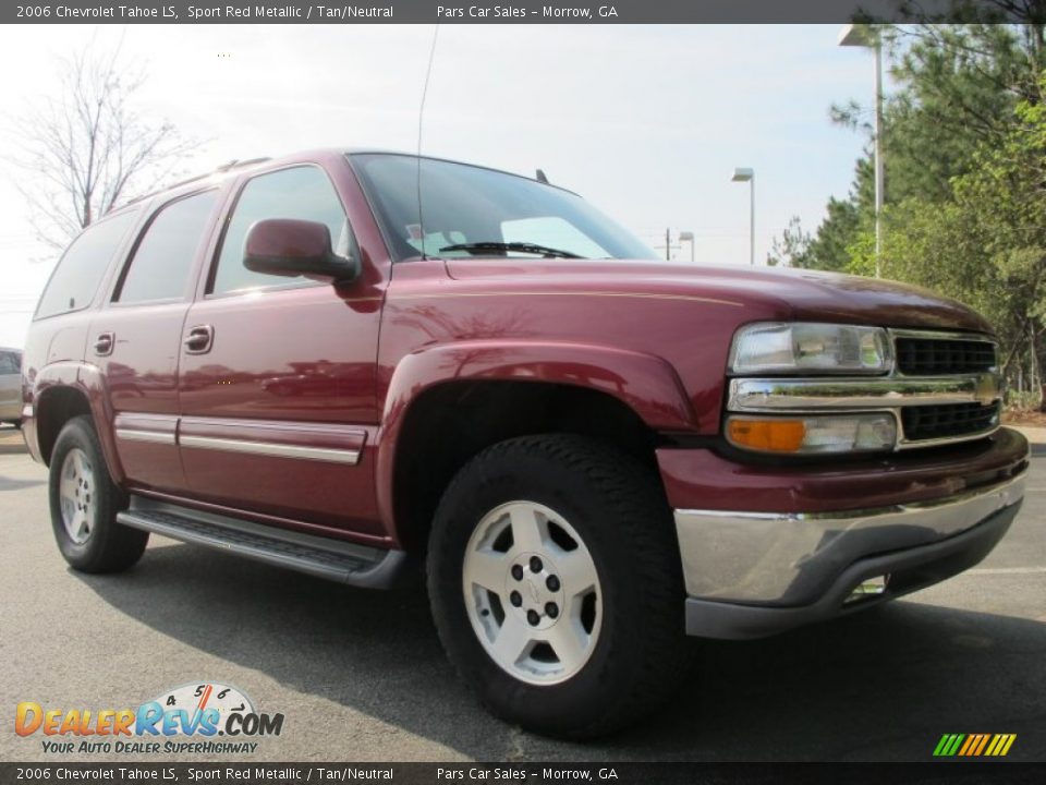 2006 Chevrolet Tahoe LS Sport Red Metallic / Tan/Neutral Photo #4