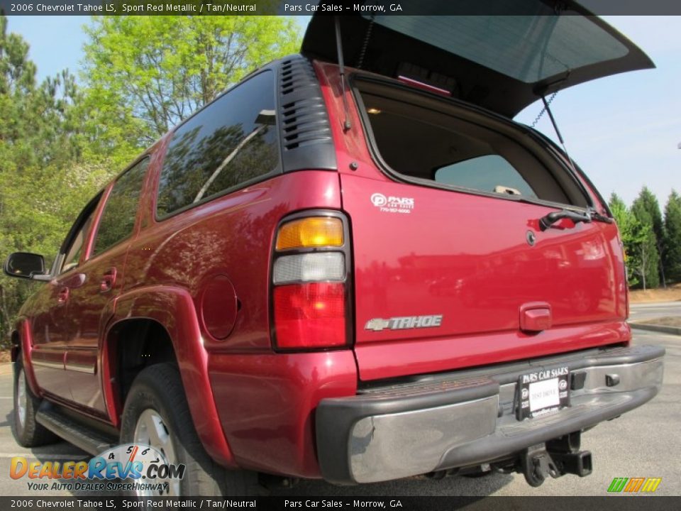 2006 Chevrolet Tahoe LS Sport Red Metallic / Tan/Neutral Photo #9