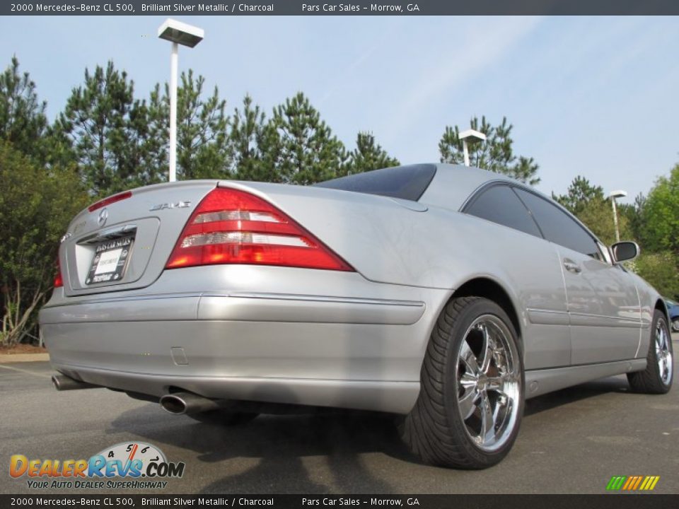 2000 Mercedes-Benz CL 500 Brilliant Silver Metallic / Charcoal Photo #3