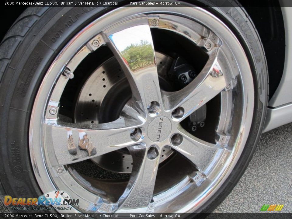 2000 Mercedes-Benz CL 500 Brilliant Silver Metallic / Charcoal Photo #5