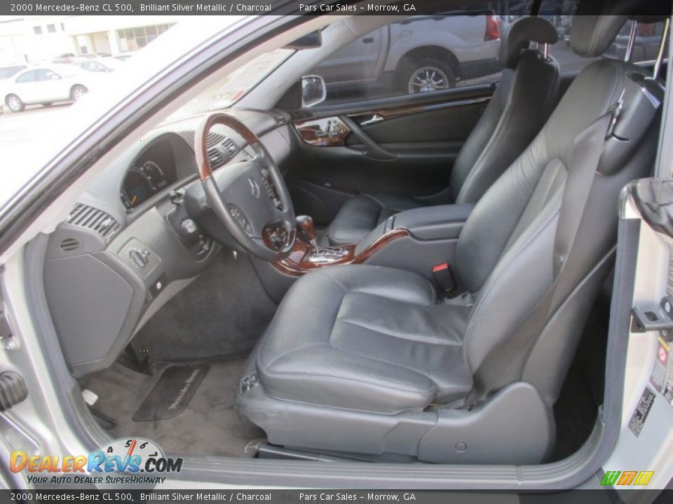 Charcoal Interior - 2000 Mercedes-Benz CL 500 Photo #6