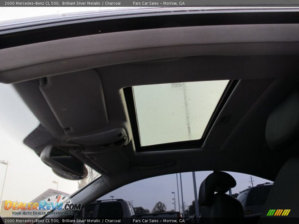 2000 Mercedes-Benz CL 500 Brilliant Silver Metallic / Charcoal Photo #7