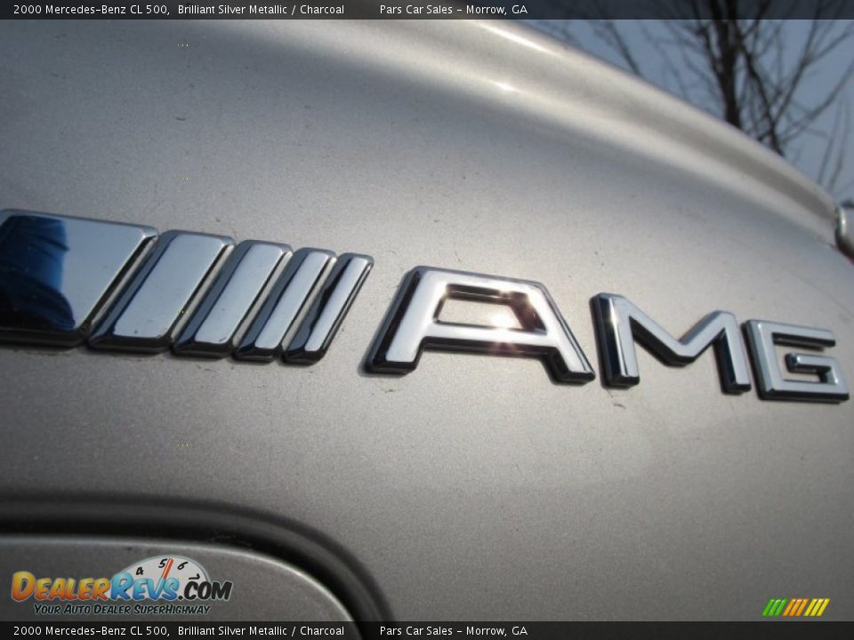 2000 Mercedes-Benz CL 500 Brilliant Silver Metallic / Charcoal Photo #9