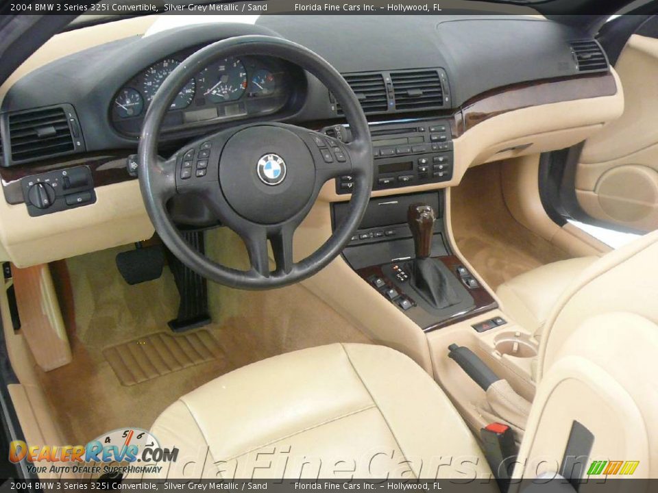 2004 BMW 3 Series 325i Convertible Silver Grey Metallic / Sand Photo #13