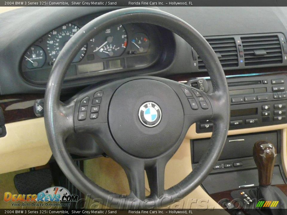 2004 BMW 3 Series 325i Convertible Silver Grey Metallic / Sand Photo #16