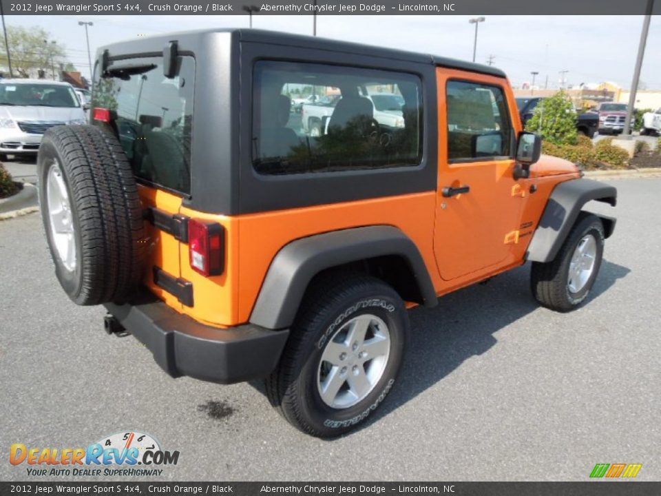 2012 Jeep Wrangler Sport S 4x4 Crush Orange / Black Photo #6