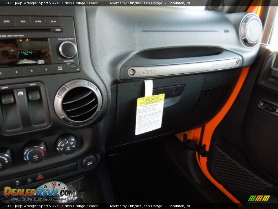 2012 Jeep Wrangler Sport S 4x4 Crush Orange / Black Photo #16