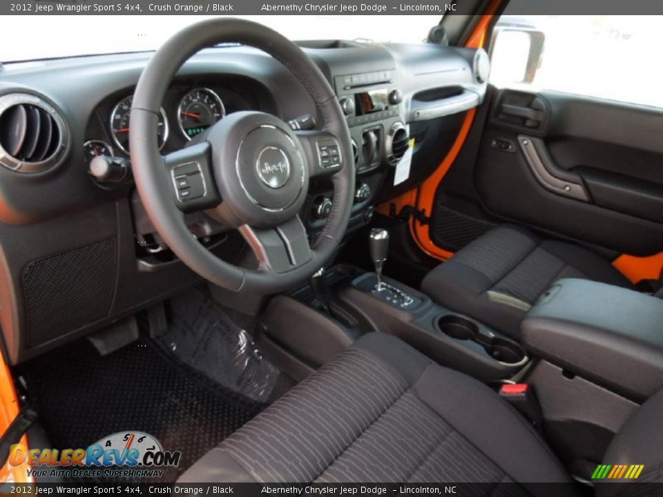 Black Interior - 2012 Jeep Wrangler Sport S 4x4 Photo #27