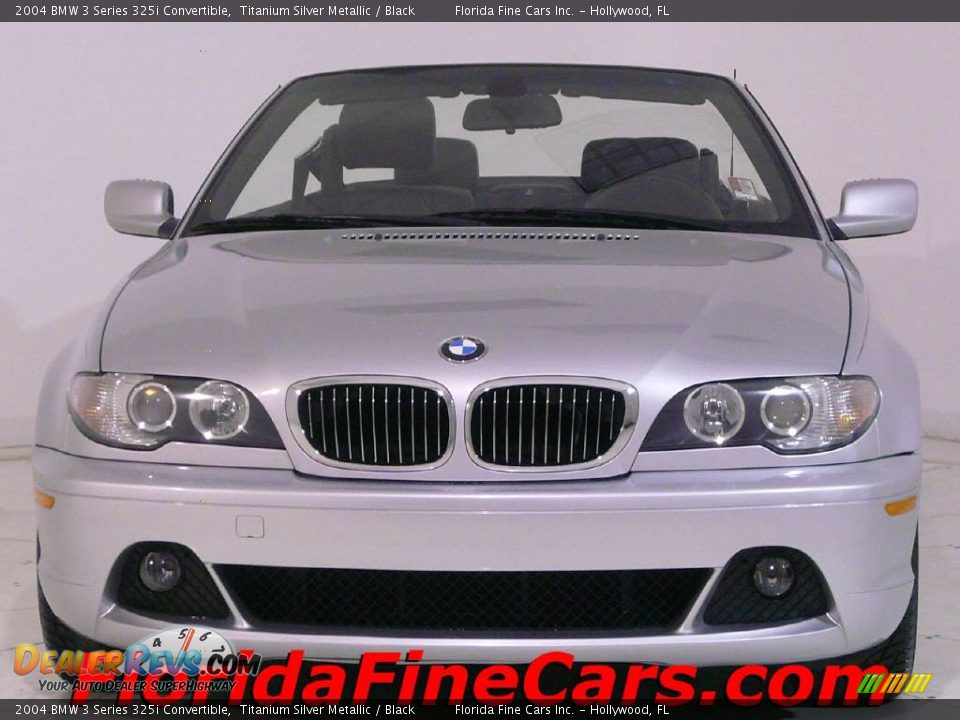 2004 BMW 3 Series 325i Convertible Titanium Silver Metallic / Black Photo #5
