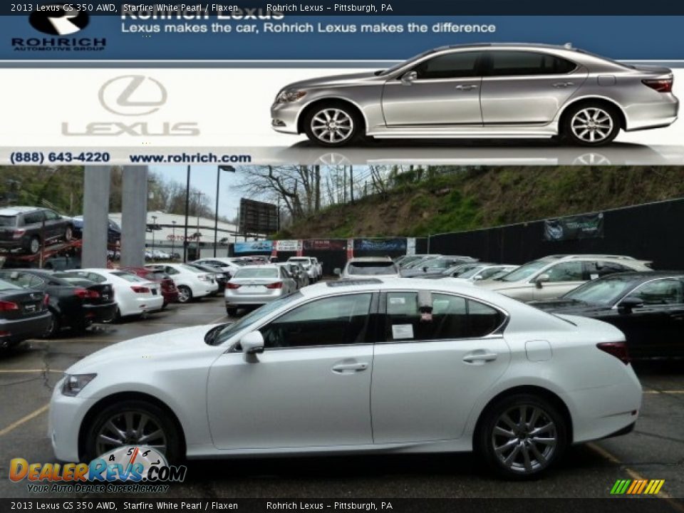 2013 Lexus GS 350 AWD Starfire White Pearl / Flaxen Photo #1