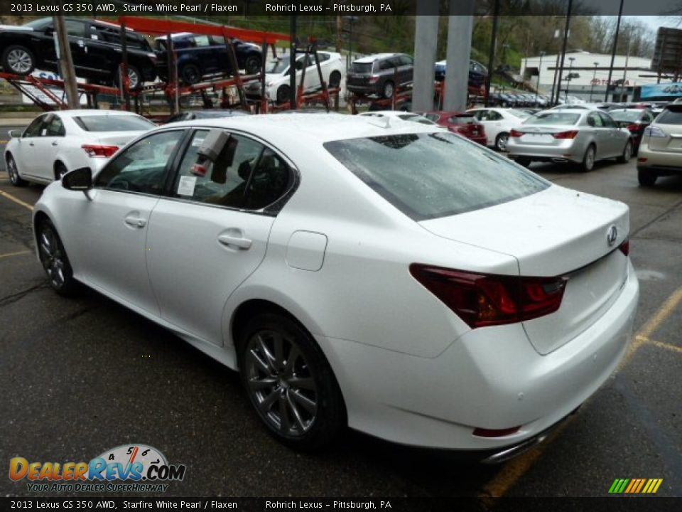 2013 Lexus GS 350 AWD Starfire White Pearl / Flaxen Photo #2