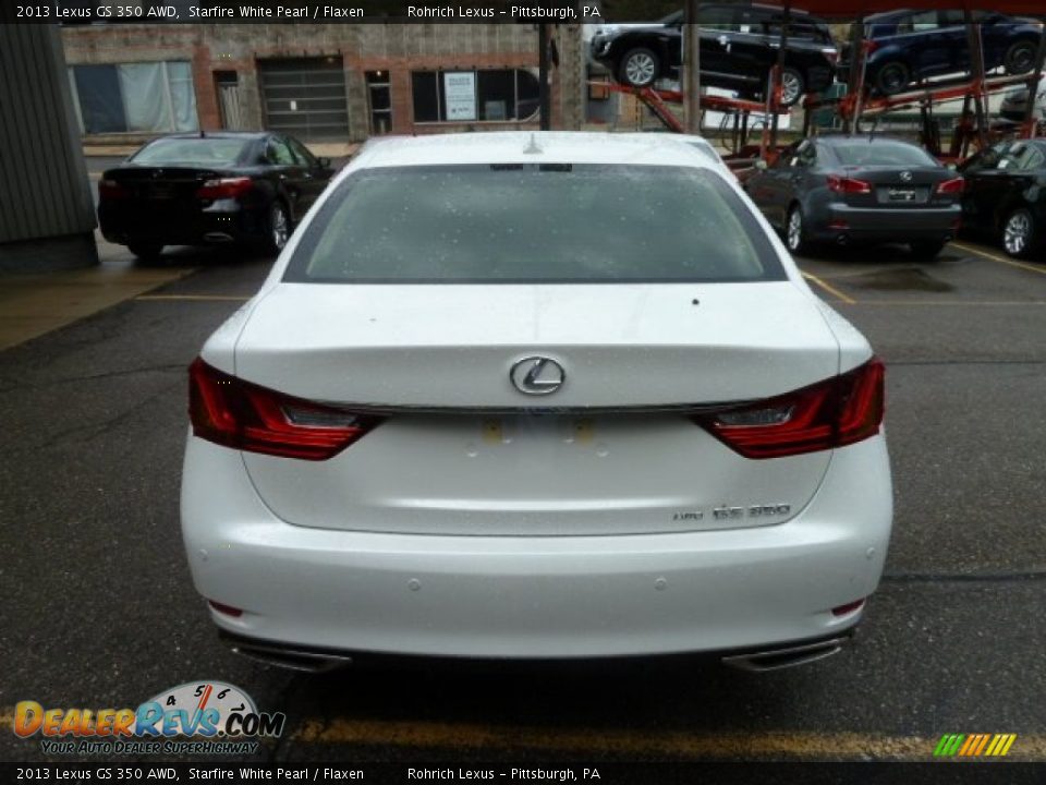 2013 Lexus GS 350 AWD Starfire White Pearl / Flaxen Photo #3