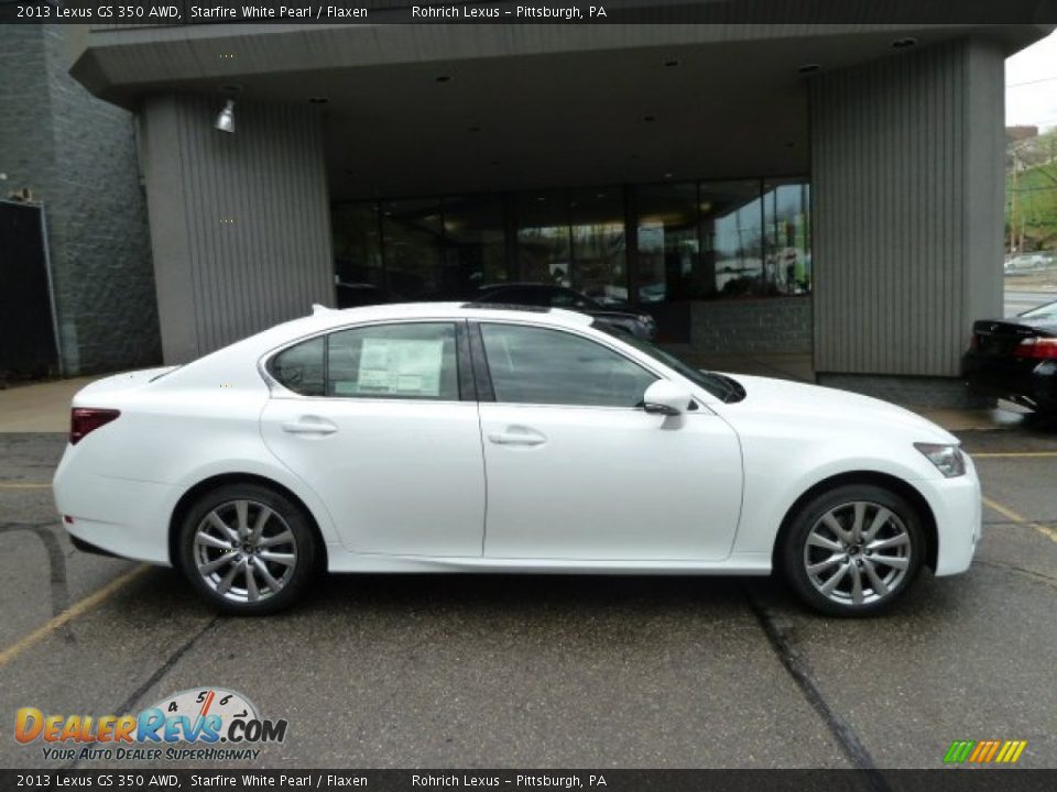 2013 Lexus GS 350 AWD Starfire White Pearl / Flaxen Photo #5
