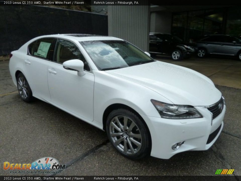 2013 Lexus GS 350 AWD Starfire White Pearl / Flaxen Photo #6