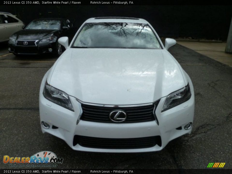 2013 Lexus GS 350 AWD Starfire White Pearl / Flaxen Photo #7