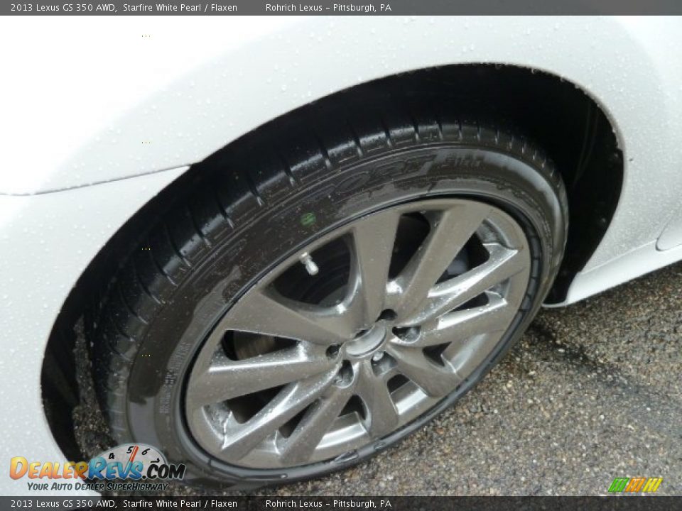 2013 Lexus GS 350 AWD Starfire White Pearl / Flaxen Photo #9