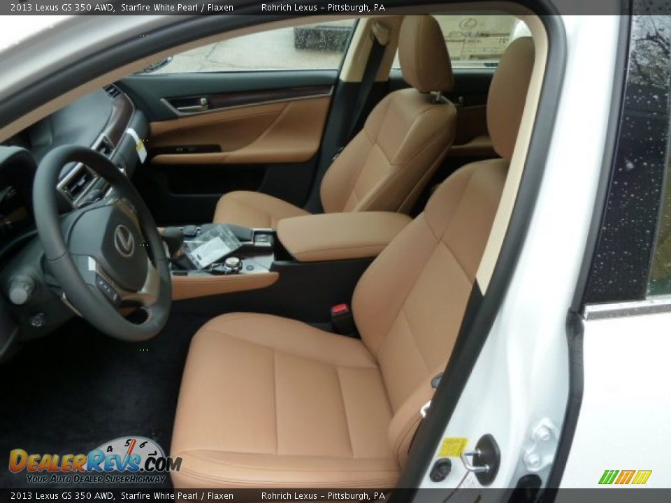 2013 Lexus GS 350 AWD Starfire White Pearl / Flaxen Photo #10