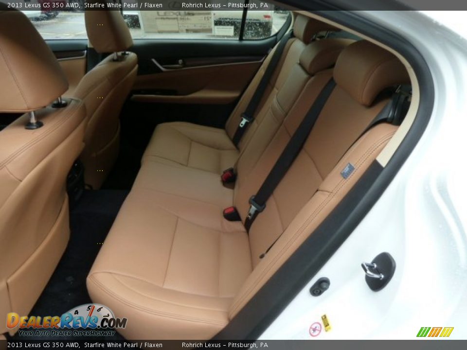 2013 Lexus GS 350 AWD Starfire White Pearl / Flaxen Photo #11