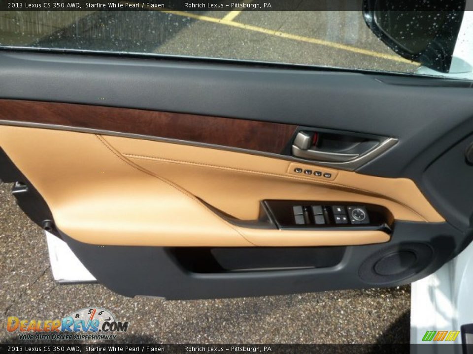 2013 Lexus GS 350 AWD Starfire White Pearl / Flaxen Photo #13