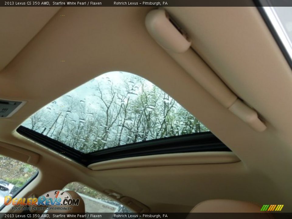 2013 Lexus GS 350 AWD Starfire White Pearl / Flaxen Photo #15