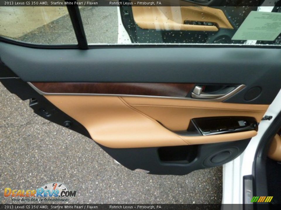 2013 Lexus GS 350 AWD Starfire White Pearl / Flaxen Photo #16