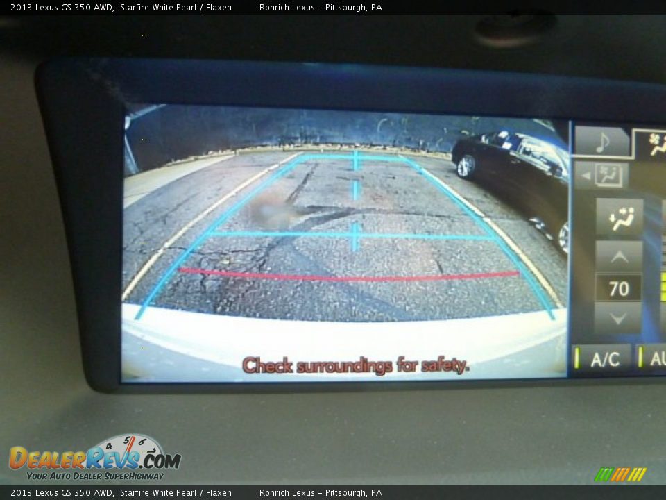 2013 Lexus GS 350 AWD Starfire White Pearl / Flaxen Photo #18
