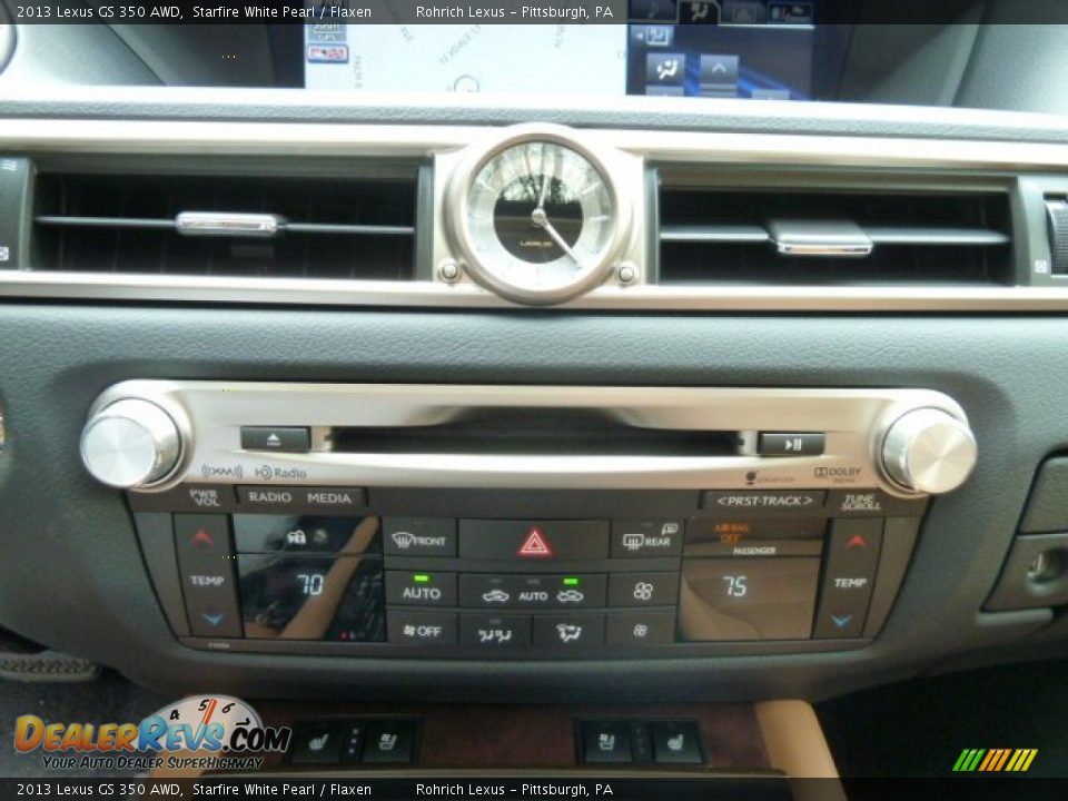 2013 Lexus GS 350 AWD Starfire White Pearl / Flaxen Photo #19