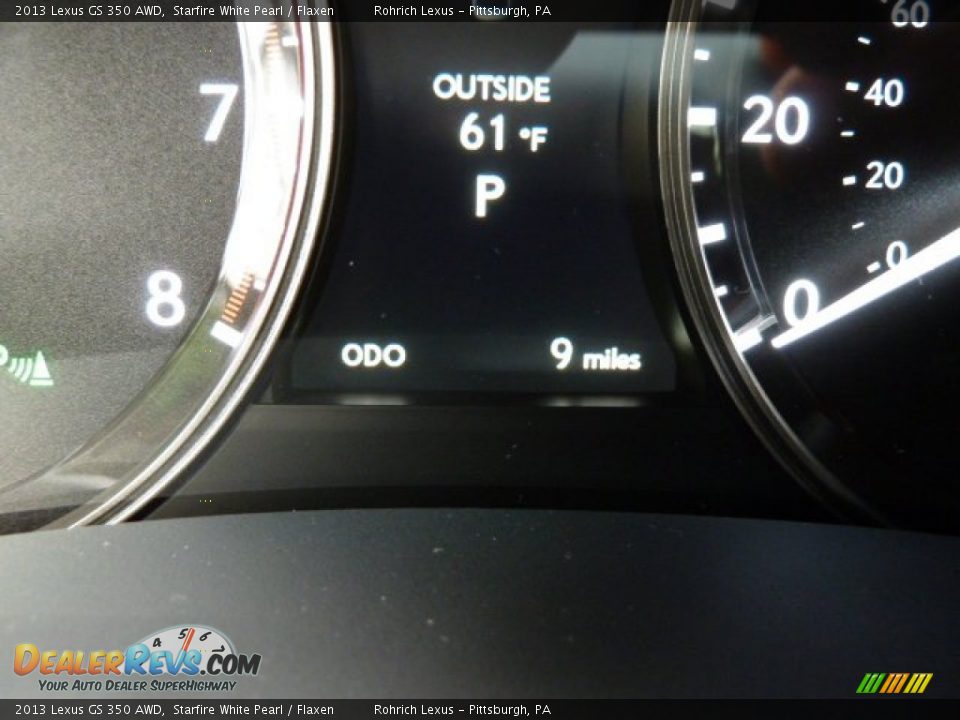 2013 Lexus GS 350 AWD Starfire White Pearl / Flaxen Photo #20