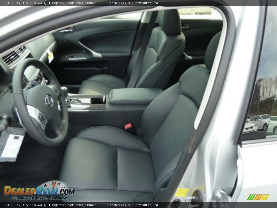 2012 Lexus IS 250 AWD Tungsten Silver Pearl / Black Photo #10