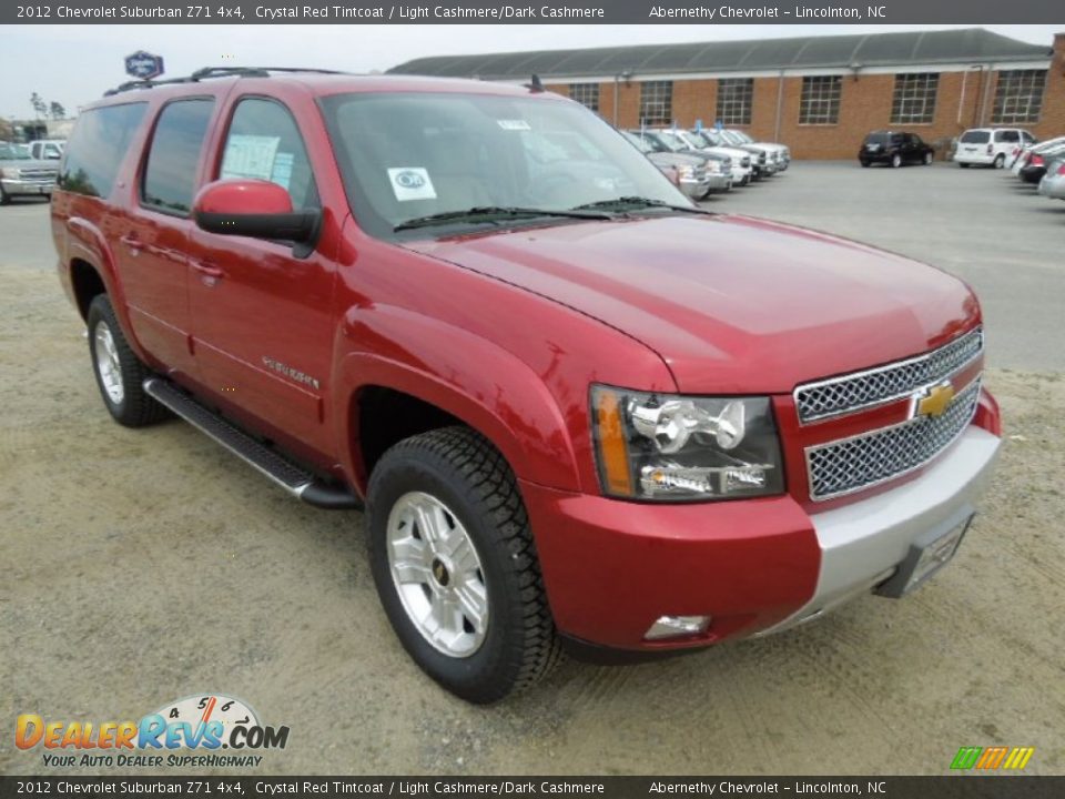 2012 Chevrolet Suburban Z71 4x4 Crystal Red Tintcoat / Light Cashmere/Dark Cashmere Photo #1