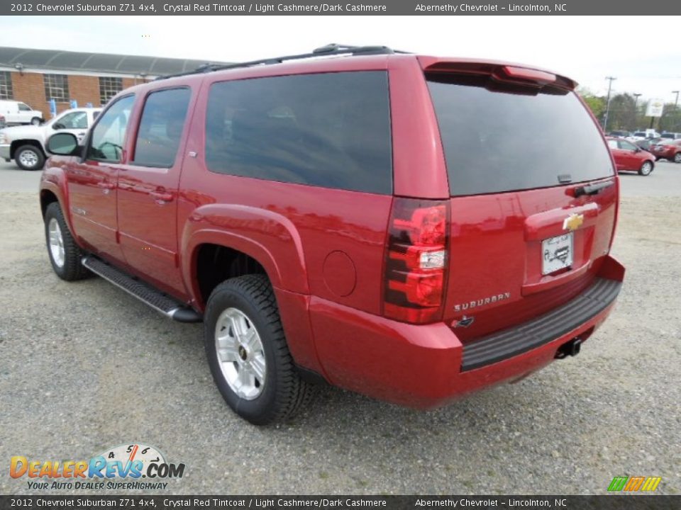 2012 Chevrolet Suburban Z71 4x4 Crystal Red Tintcoat / Light Cashmere/Dark Cashmere Photo #5